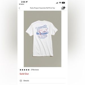 Urban Outfitters Parks Project Yosemite Puff Print Tee